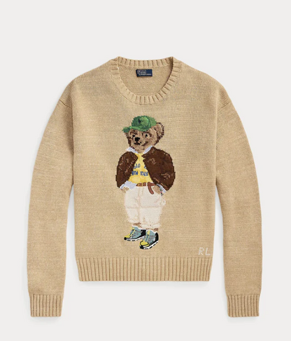 R&L® Sweater | Beige Bear Polo